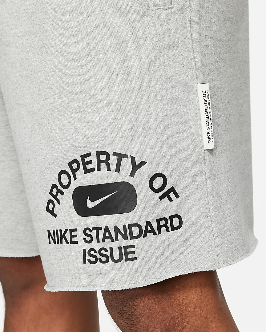 Nike standard 2025 logo shorts grey